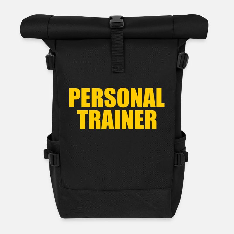 Personal trainer - Rolltop Rucksack - Schwarz
