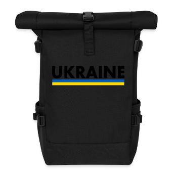 Ukraine - Sac à dos roll top - noir - Devant