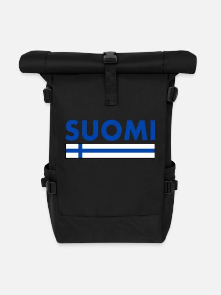 Suomi - Roll Top Backpack - black