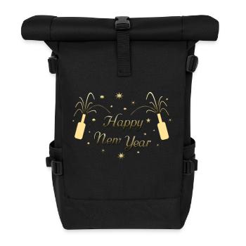 Bonne année ! - Sac à dos roll top - noir - Devant
