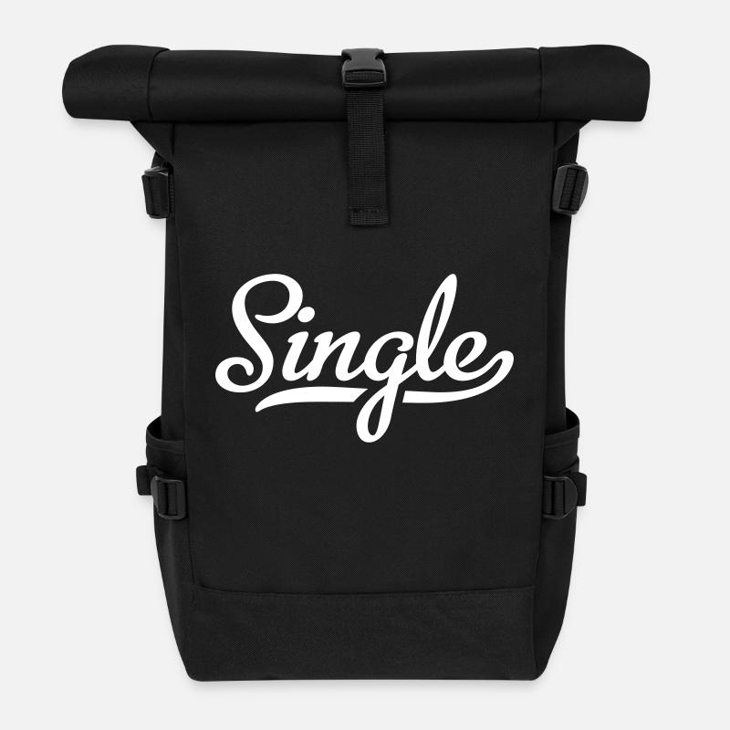 Single - Rolltop Rucksack - Schwarz