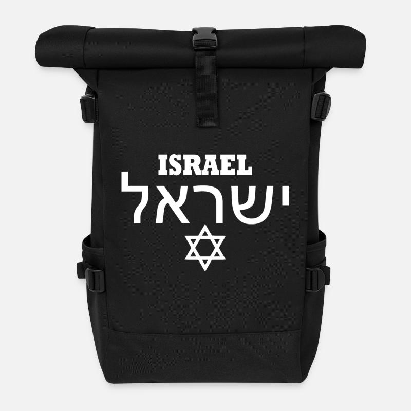 Israel - Rolltop Rucksack - Schwarz
