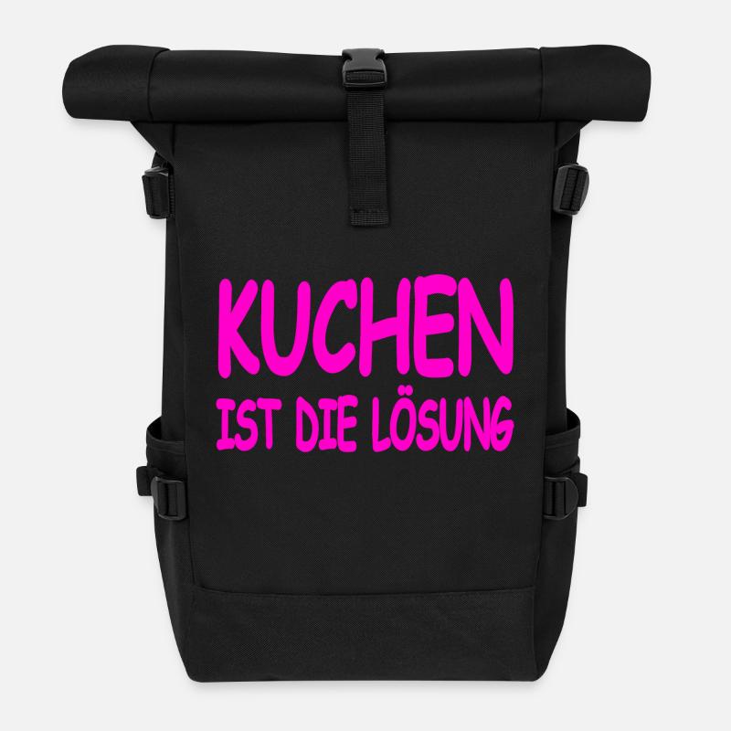 Kuchen - Rolltop Rucksack - Schwarz