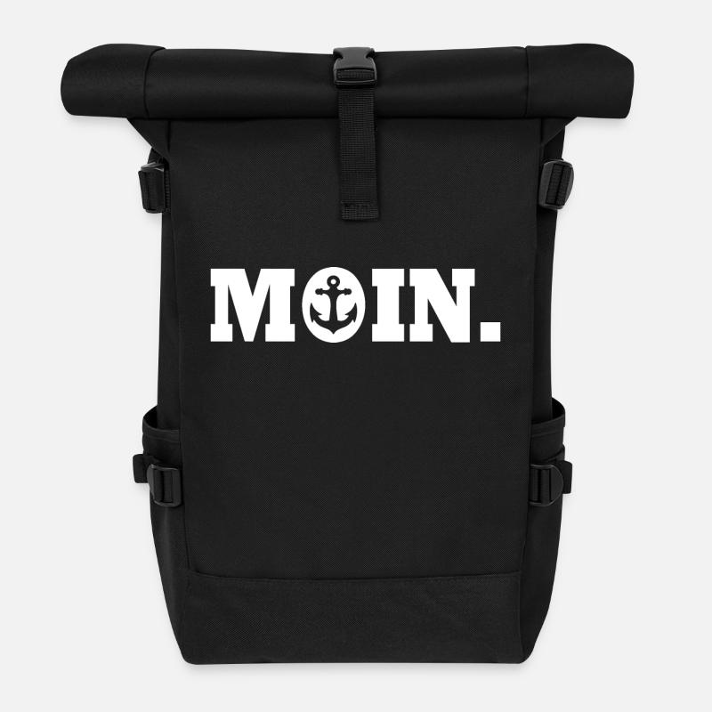 Moin - Rolltop Rucksack - Schwarz