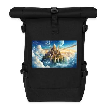 beautiful mythical places – Asgard home of the god - Roll Top Backpack - black - Front
