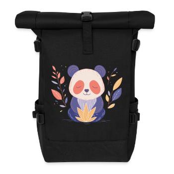 Yogi Panda - Rolltop Rucksack - Schwarz - Vorne