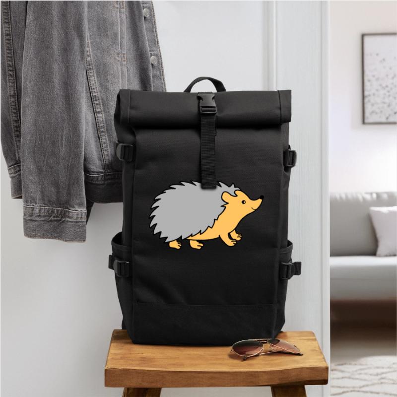 Hedgehog Comic Roll Top Backpack