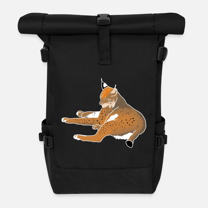 Luchs - Rolltop Rucksack - Schwarz