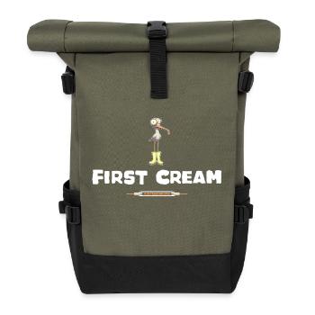 Coastal Unicorn Idioms Proverb - English - Roll Top Backpack - olive/black - Front