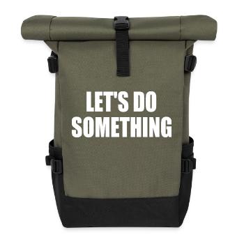 lets do something - Sac à dos roll top - olive/noir - Devant