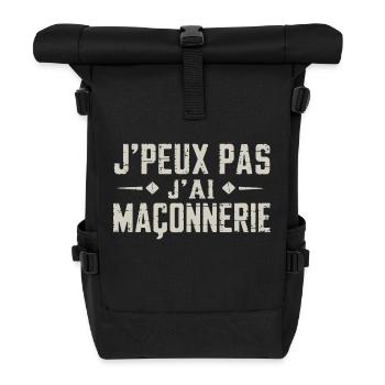 I can't I have Masonry - Roll Top Backpack - black - Front