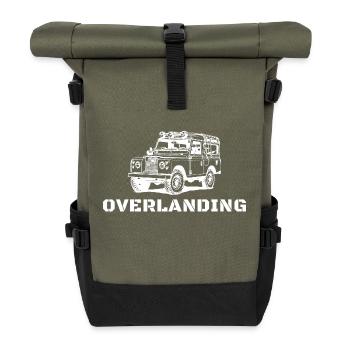 Overlanding Accessories, Overlanding Gear, Offroad - Roll Top Backpack - olive/black - Front