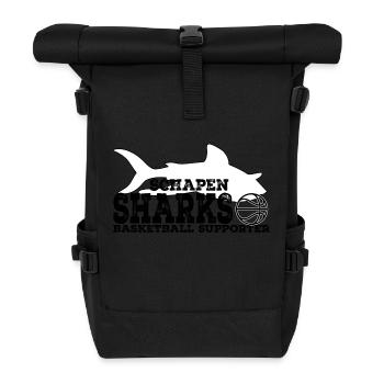 Sharks Supporter WHITE Rust - Roll Top Backpack - black - Front