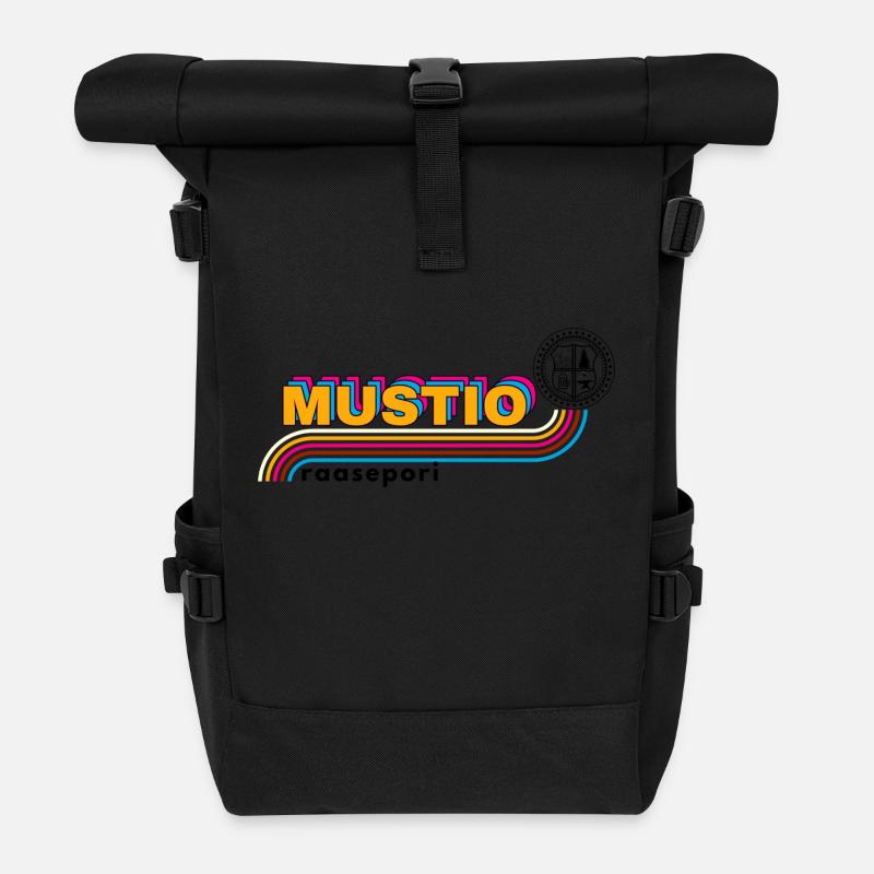 SVARTÅ Coat of arms Retro - Roll Top Backpack - black