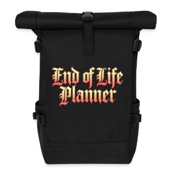 END-OF-LIFE-PLANER - Rolltop Rucksack - Schwarz - Vorne