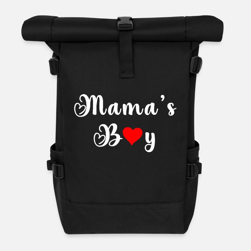 Mama's boy - Sac à dos roll top - noir