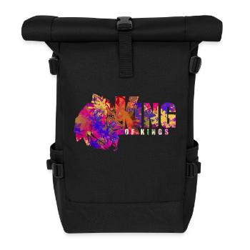 Intensiver König des Lebens - Rolltop Rucksack - Schwarz - Vorne