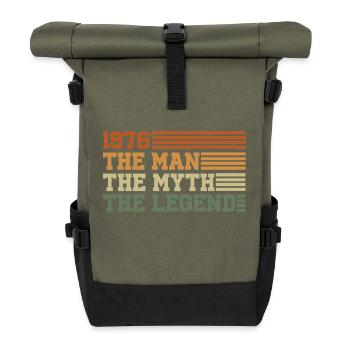 1976 - Rolltop Rucksack - Olive/Schwarz - Vorne
