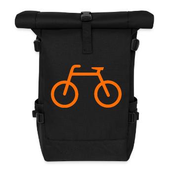 Bicycle - Roll Top Backpack - black - Front
