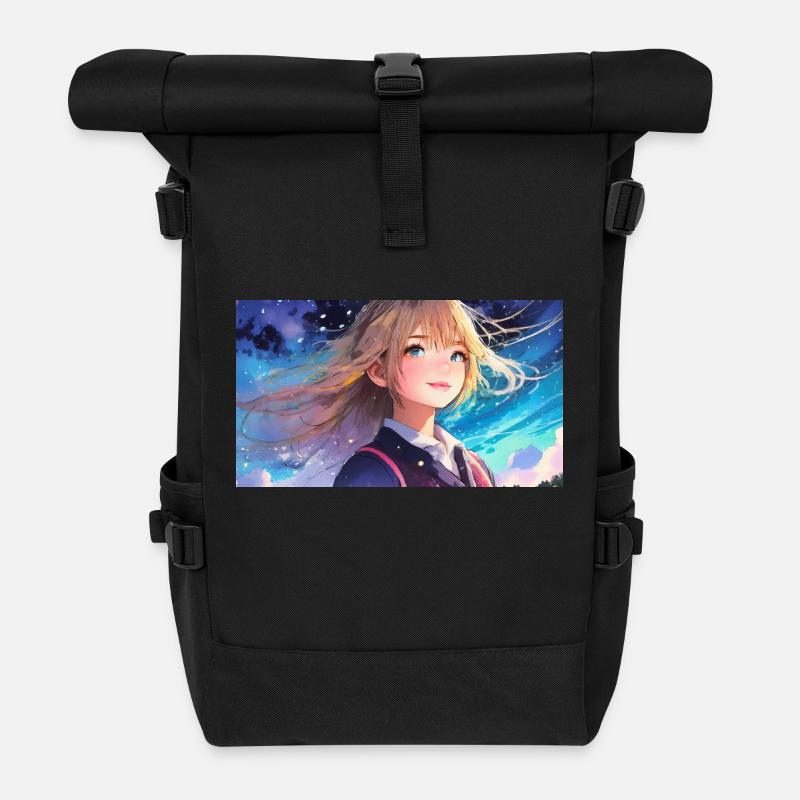SWS GIRL - Roll Top Backpack - black