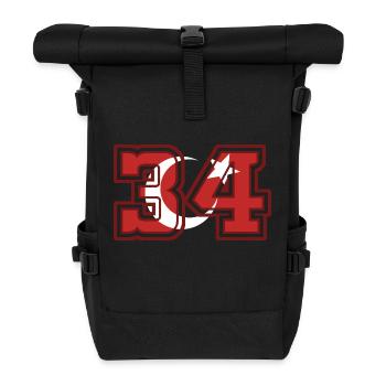 Istanbul - Rolltop Rucksack - Schwarz - Vorne