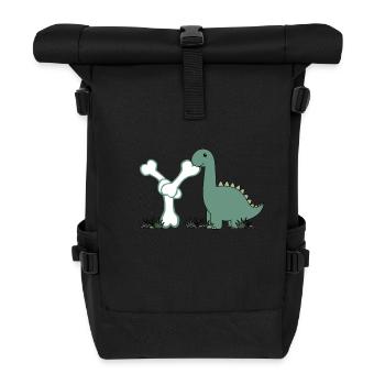 Letter Y - Roll Top Backpack - black - Front