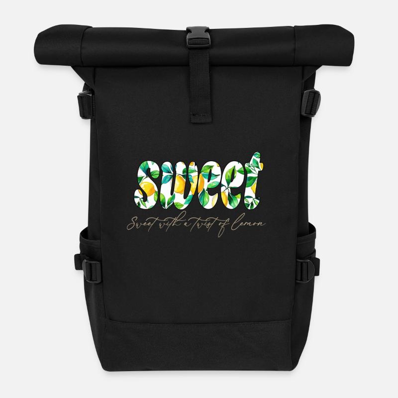 Citron doux - Sac à dos roll top - noir