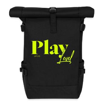 Play Level Up – Start your gaming adventure - Roll Top Backpack - black - Front
