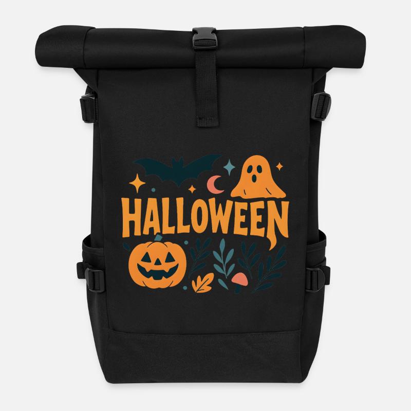 Classic Halloween - Rolltop Rucksack - Schwarz