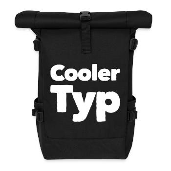 COOLER TYP - Rolltop Rucksack - Schwarz - Vorne