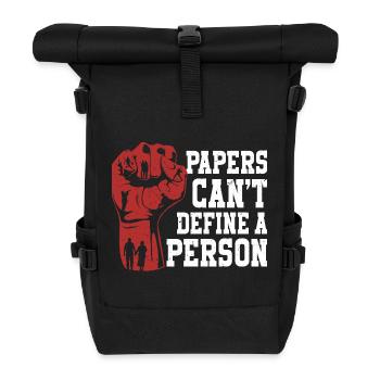 Les Humanity Papers ne peuvent pas définir une personne - Sac à dos roll top - noir - Devant