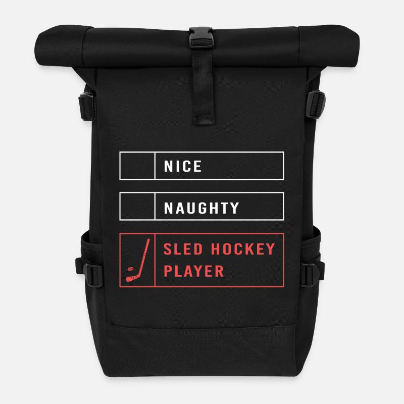 Para Handicap Eishockey - Rolltop Rucksack - Schwarz