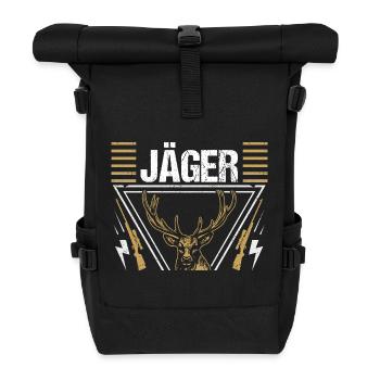 Hunting Hunting Huntsman Hunters - Roll Top Backpack - black - Front