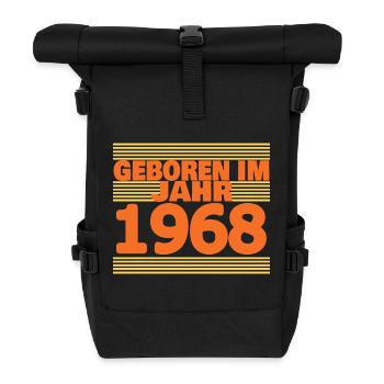 1968 - Rolltop Rucksack - Schwarz - Vorne