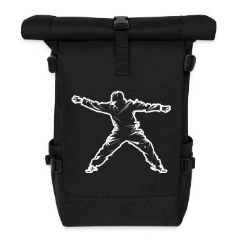 Breakdancer - Rolltop Rucksack - Schwarz - Vorne