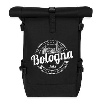 Bologna Emilia-Romagna mit Pasta Italien Souvenir - Rolltop Rucksack - Schwarz - Vorne