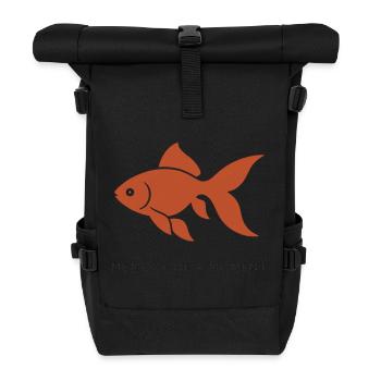 MEMOIRE D'UN INSTANT - Sac à dos roll top - noir - Devant