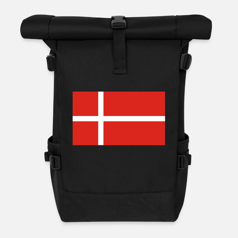 Dänemark - Rolltop Rucksack - Schwarz