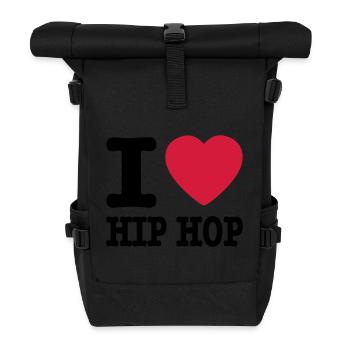 I love hiphop / I heart hiphop - Sac à dos roll top - noir - Devant