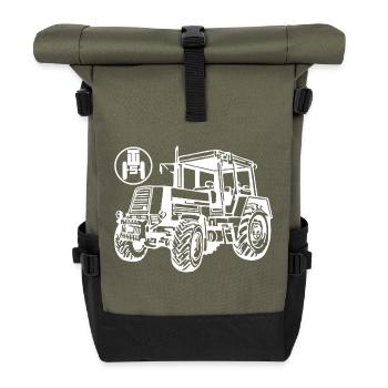 Traktor Fortschritt ZT320 - Rolltop Rucksack - Olive/Schwarz - Vorne