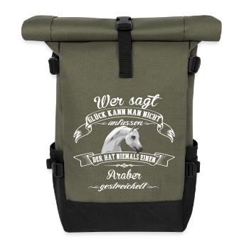 ARABER Glück - Rolltop Rucksack - Olive/Schwarz - Vorne