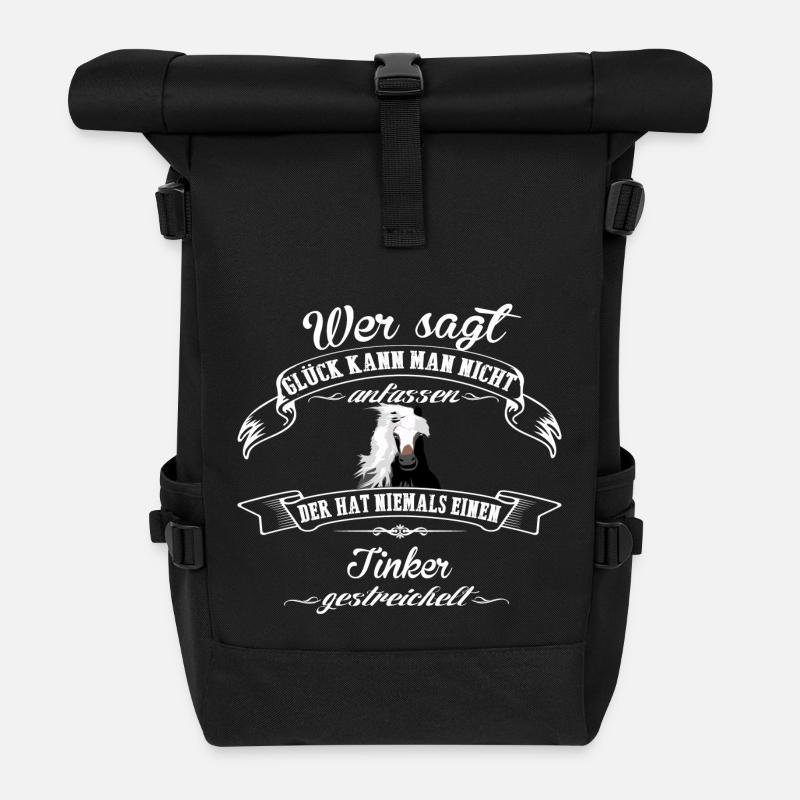 Tinker Glück - Rolltop Rucksack - Schwarz