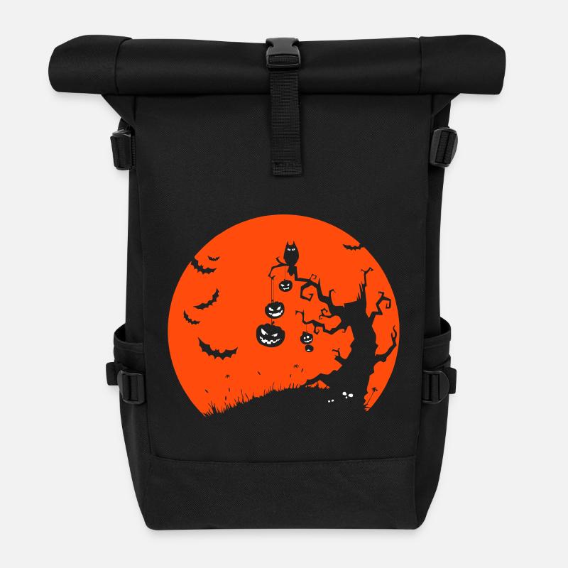 Halloween - Rolltop Rucksack - Schwarz