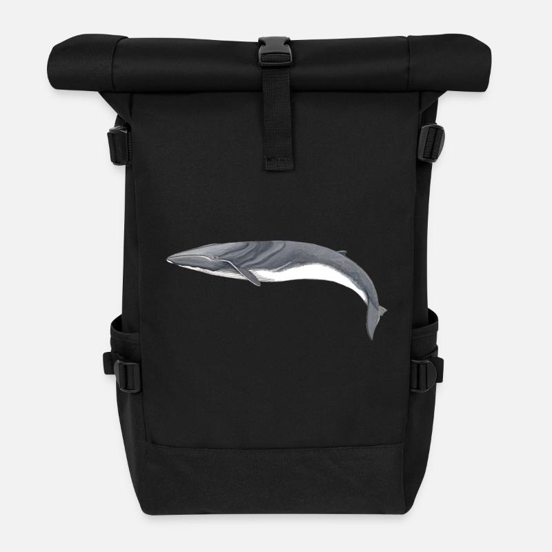 Finnwal - Finnwal - Rorqual commun - Rolltop Rucksack - Schwarz