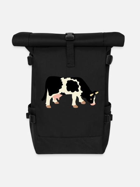 Kuh - Rolltop Rucksack - Schwarz