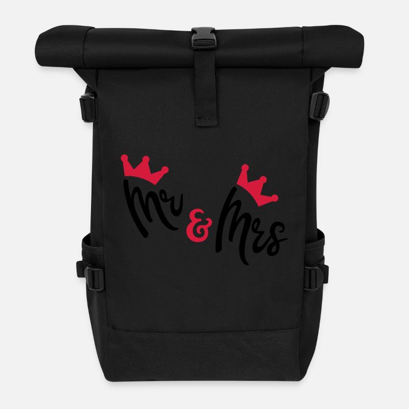 mariage - Sac à dos roll top - noir