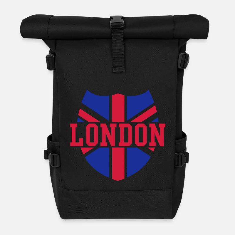 london - Sac à dos roll top - noir