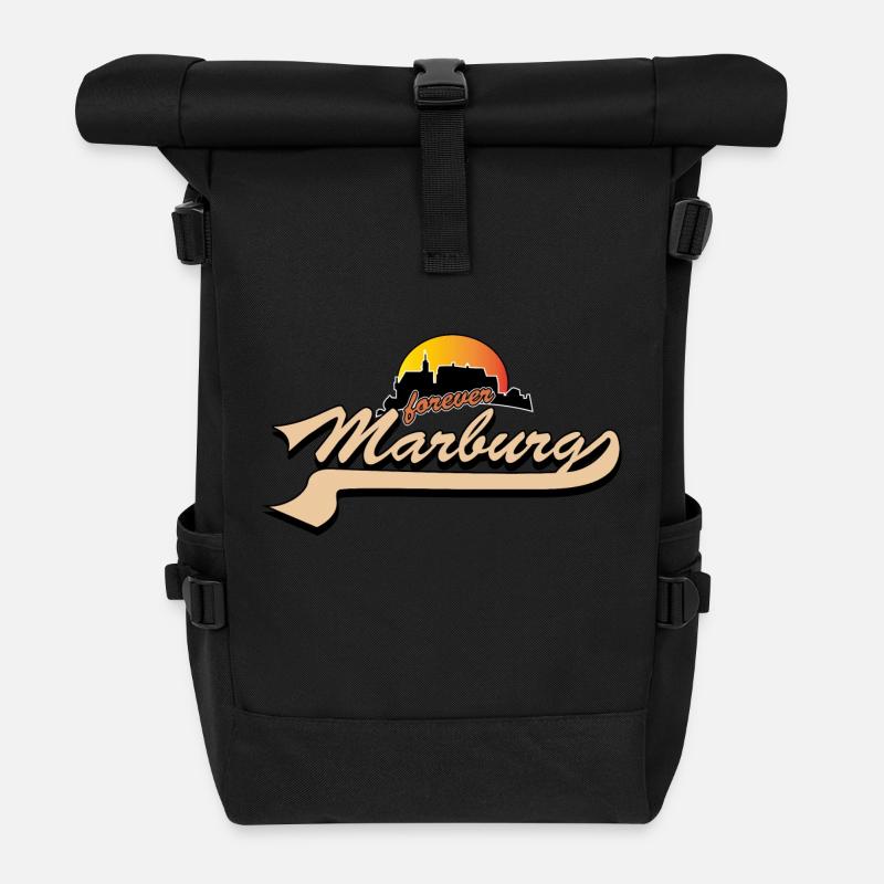 forever Marburg - Rolltop Rucksack - Schwarz