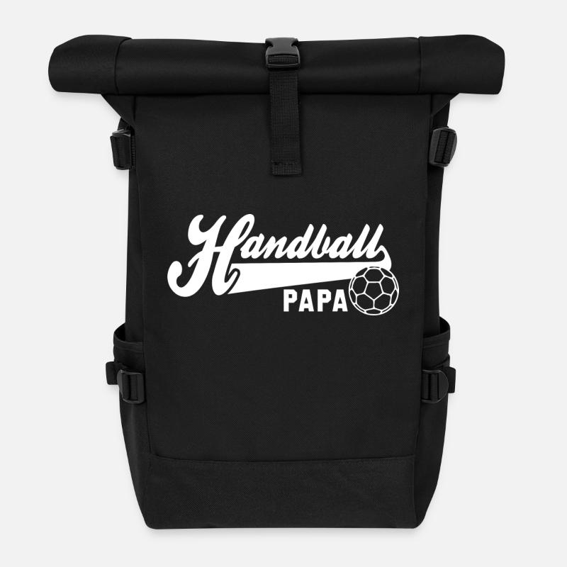 Handball PAPA WHITE - Rolltop Rucksack - Schwarz