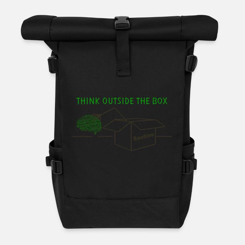 Think Outside The Box - Rolltop Rucksack - Schwarz